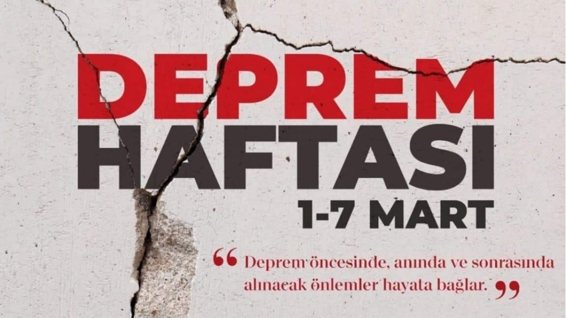 Deprem Haftasında Tatbikat Yaptık.